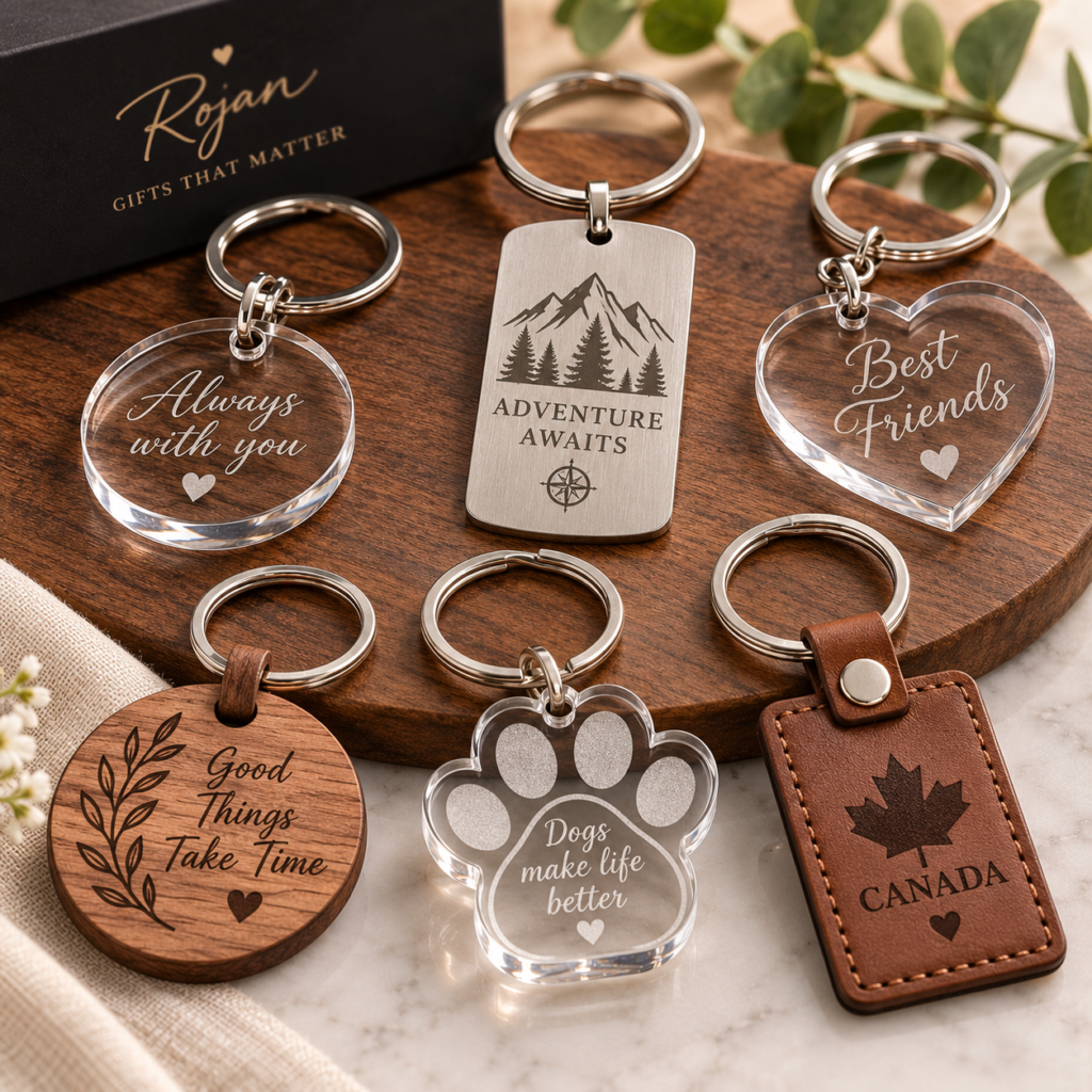 Engraved Metal Keychain