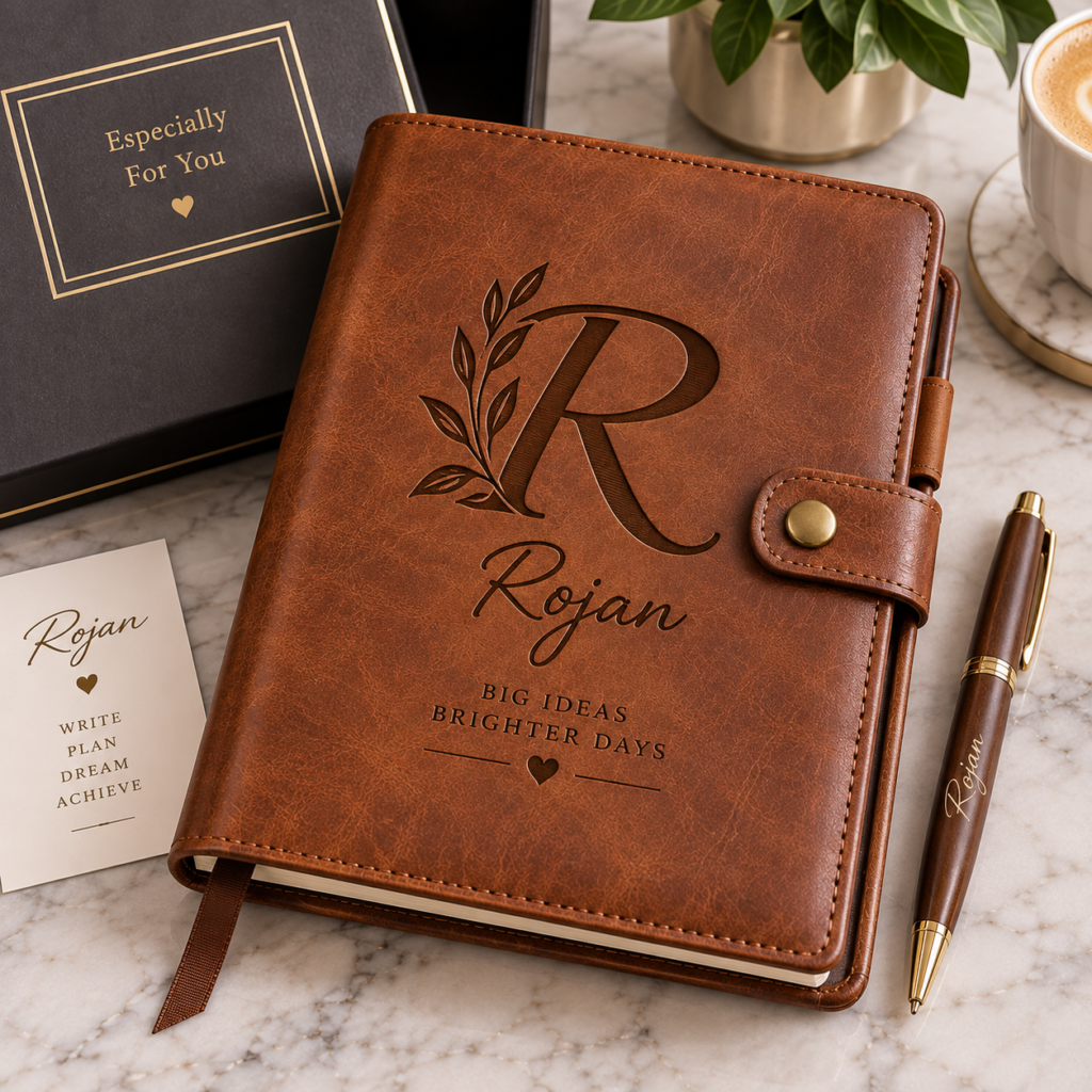 Personalized Leather Notebook